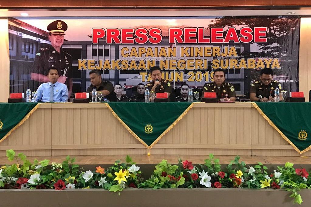 Tahun 2019, Kejari Surabaya Tuntaskan Pidum dan Selamatkan Aset Rp 197 Miliar