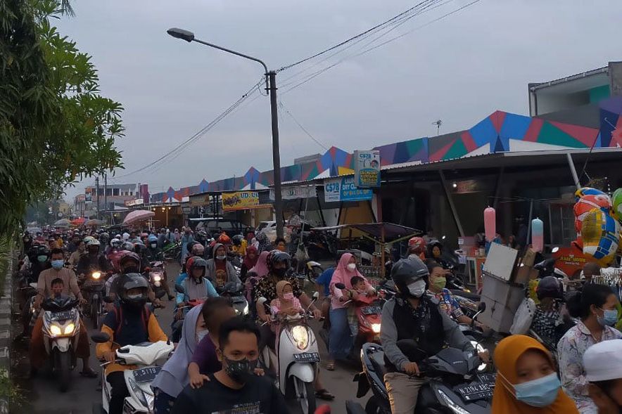 Baru Buka Empat Hari Saat Ramadan, Pasar Kaget di Mojokerto Dibubarkan