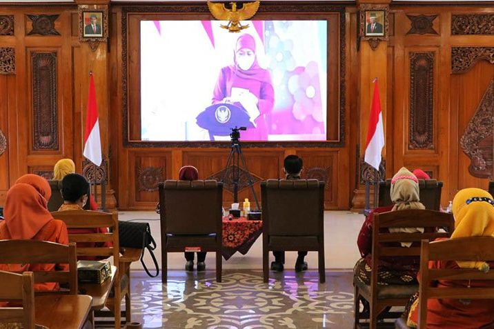 Peringati Hari Ibu, Gubernur Khofifah Apresiasi Program Pemberdayaan Wanita di Kota Mojokerto