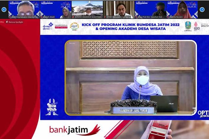Dibuka Gubernur, Klinik BUM Desa Jatim 2022 dan Akademi Desa Wisata Optimis Bangkitkan Ekonomi Jatim