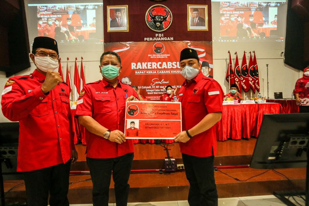 Jadi Kader PDIP, Eri Cahyadi: Platform Kerakyatan Terbukti Sejahterakan Surabaya