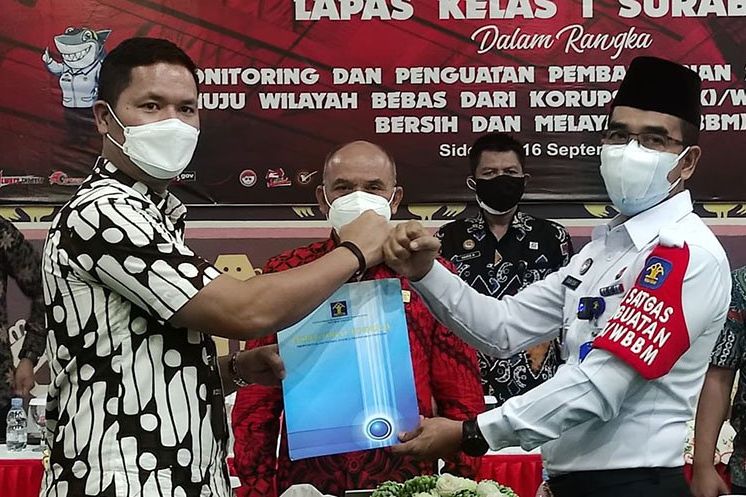 Lapas Surabaya Siap Wujudkan Wilayah Bebas Korupsi