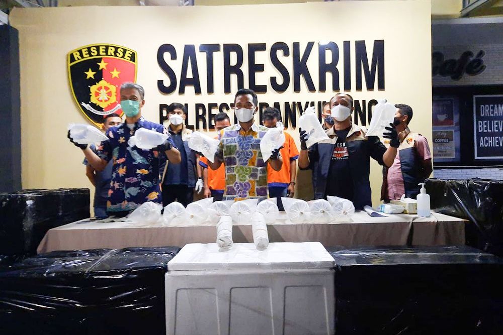 Polresta Banyuwangi Amankan Benih Lobster Senilai Rp 1,5 Miliar