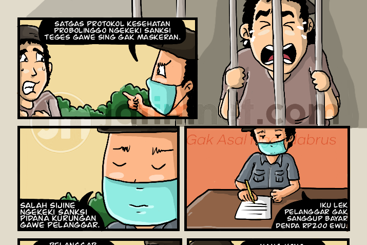 Tak Bermasker Dibui