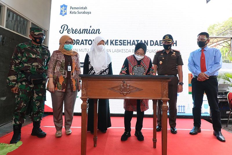 Peresmian Labkesda Bukti Surabaya Serius Tangani Covid-19