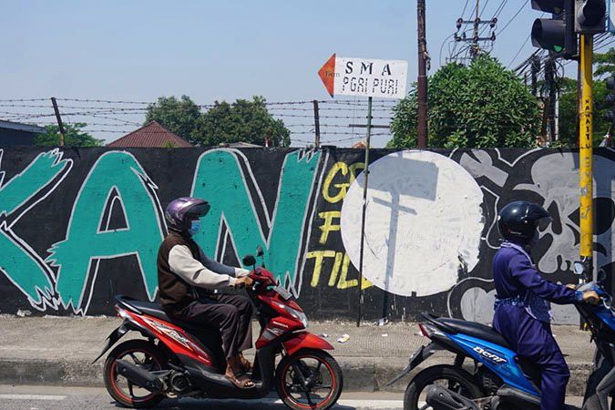 Oknum Aparat di Mojokerto Diduga Hapus Mural Sindiaran ke Pemerintah