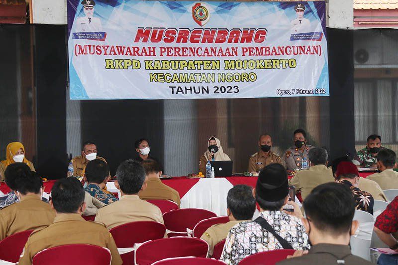 Hadiri Musrenbangcam, Bupati Mojokerto Minta Perencanaan Pembangunan Skala Prioritas