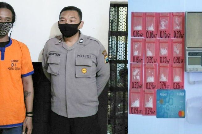 Bandar Narkoba Asal Sidoarjo Ditangkap