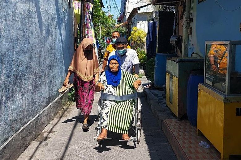 Hidup Sebatang Kara, Nenek Kartiyem Dirawat di Griya Werdha