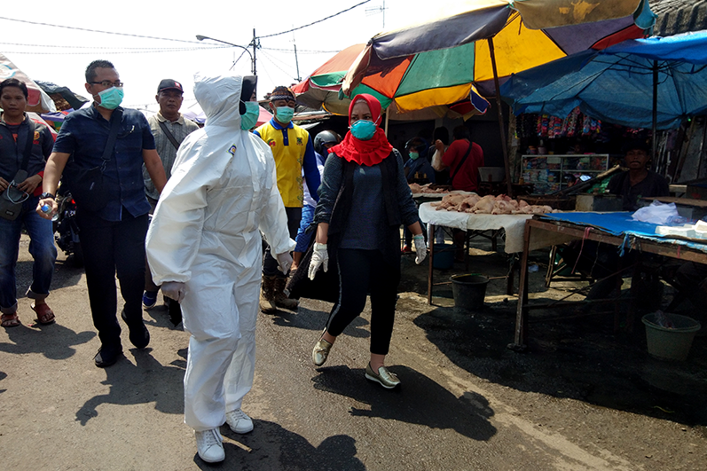 Di Tengah Wabah Covid-19, Ning Ita Pastikan Stok Pangan Warga Mojokerto Aman