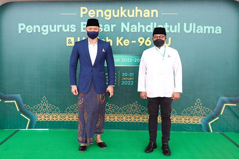AHY Nyanyi Lagu Syubbanul Wathon di Harlah NU Viral