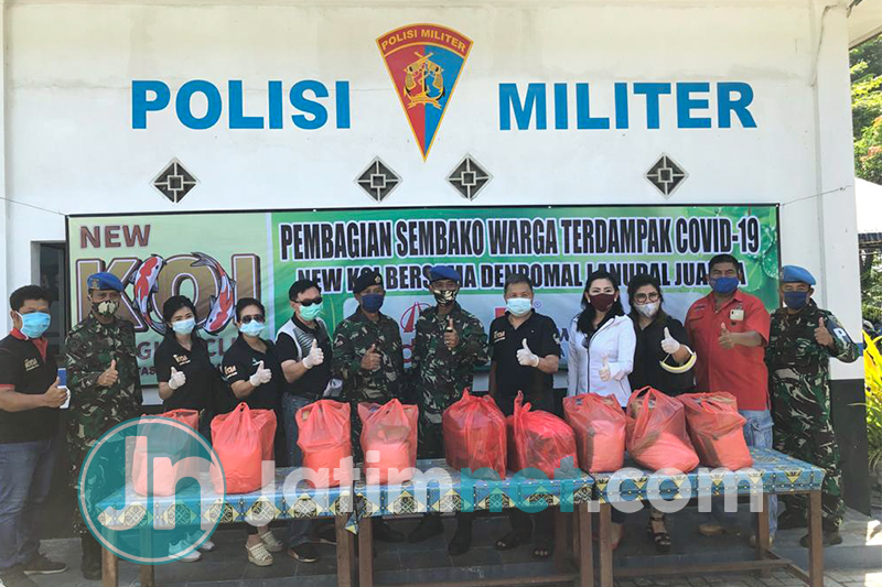 Gandeng New KOI, Puspenerbal Juanda Bagikan Paket Sembako untuk Pekerja dan Warga Dampak Covid-19
