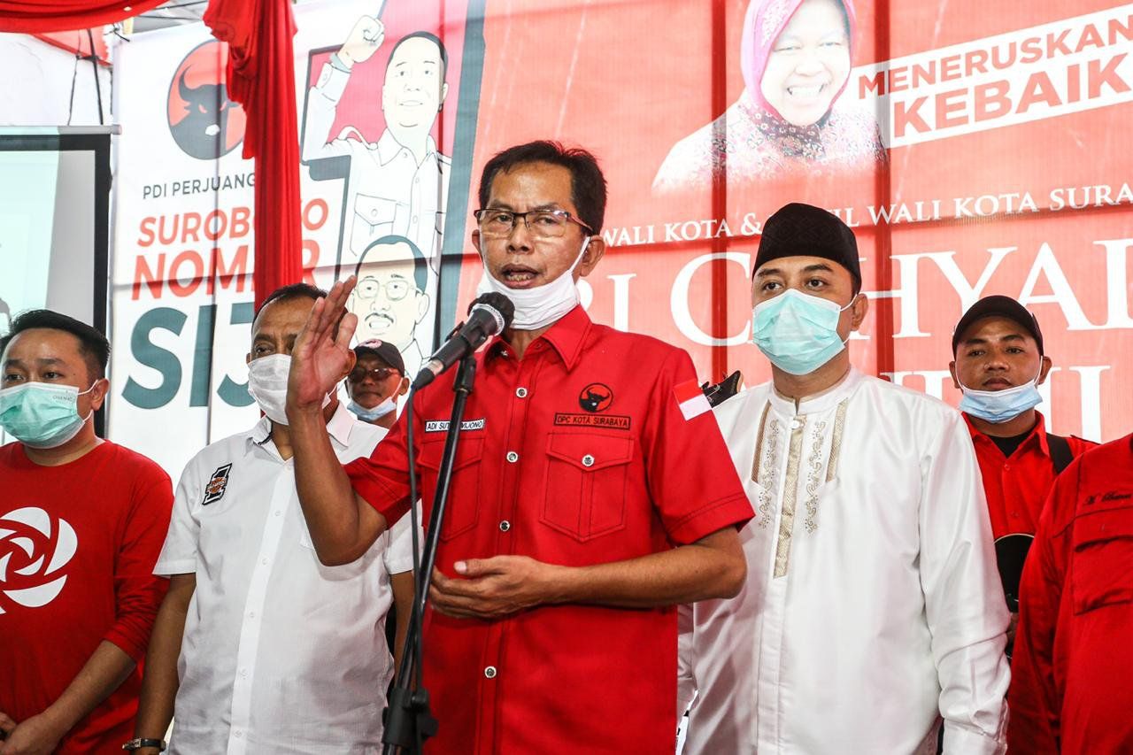Pilkada Kota Surabaya Paslon Machfud Arifin-Mujiaman akan Gugat ke MK, Ini Jawaban PDIP