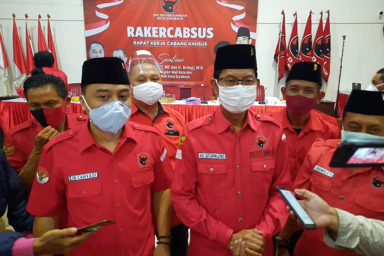 Warga Surabaya Rasional, PDIP Targetkan Eri Cahyadi-Armuji Menang 70 Persen