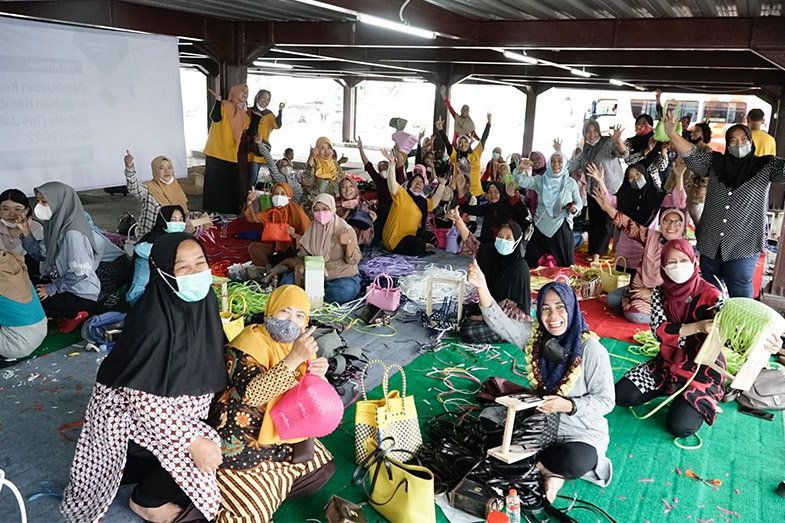 Pemkot Mojokerto Beri Pendampingan dan Pelatihan Kerajinan Anyaman Bambu Sintesis