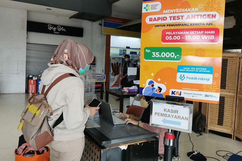 Berikut Perubahan Layanan Test Antigen di Stasiun Wilayah Daop 8 Saat Hari Raya Idulfitri