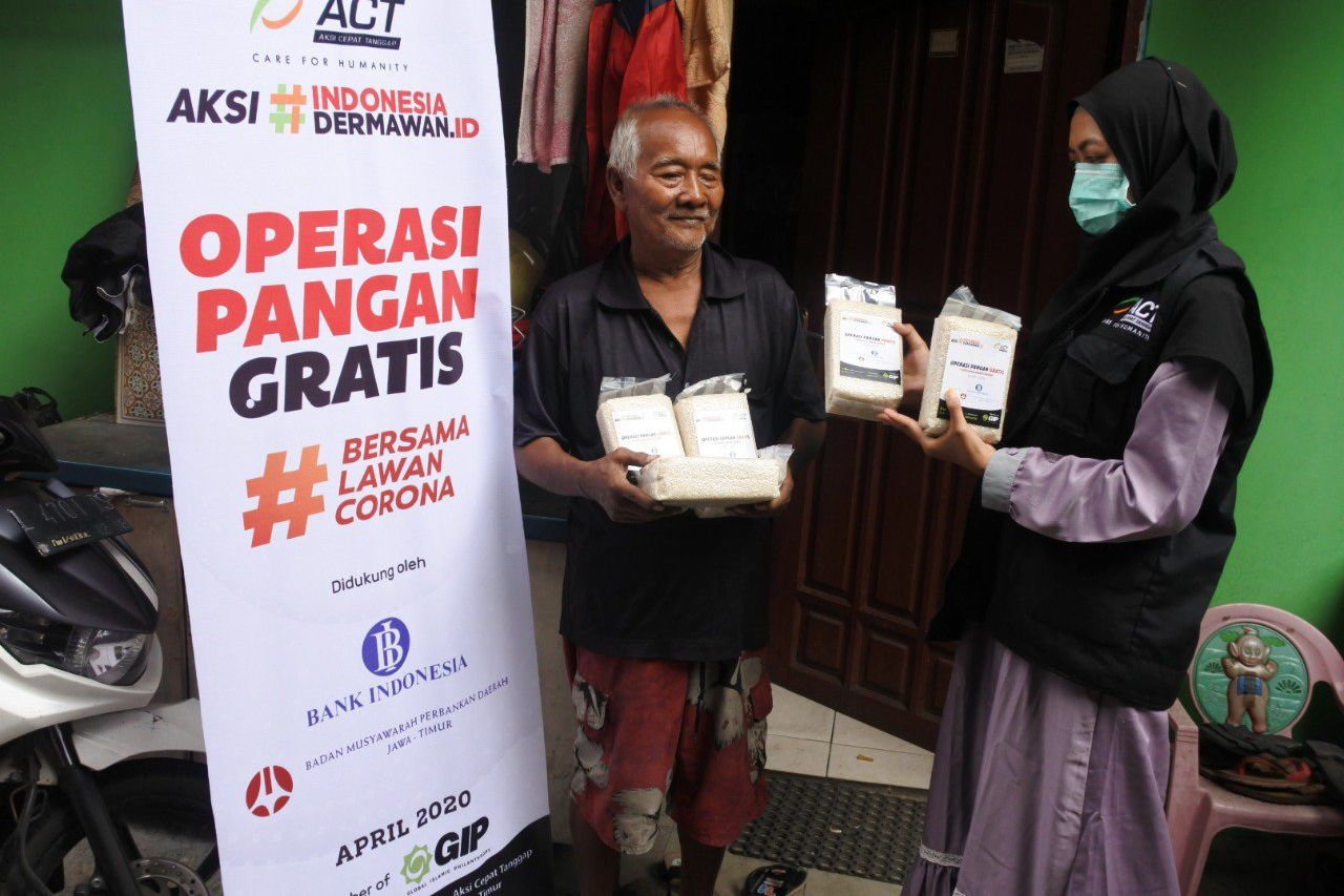 Pandemi Covid-19, BI dan ACT Operasi Pangan Gratis