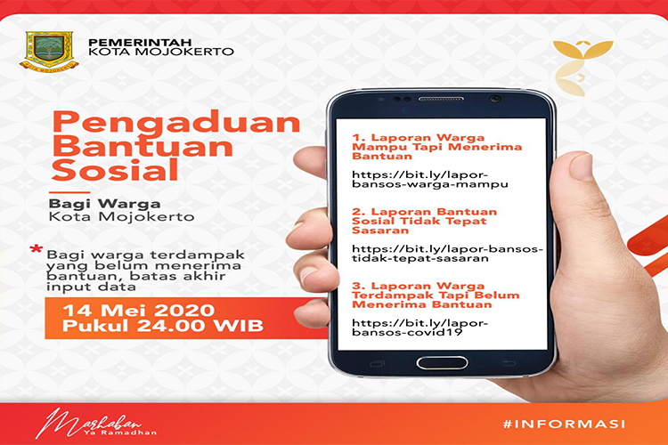 Pemkot Mojokerto Lakukan Verifikasi Data Bantuan Sosial Warga Terdampak Covid-19