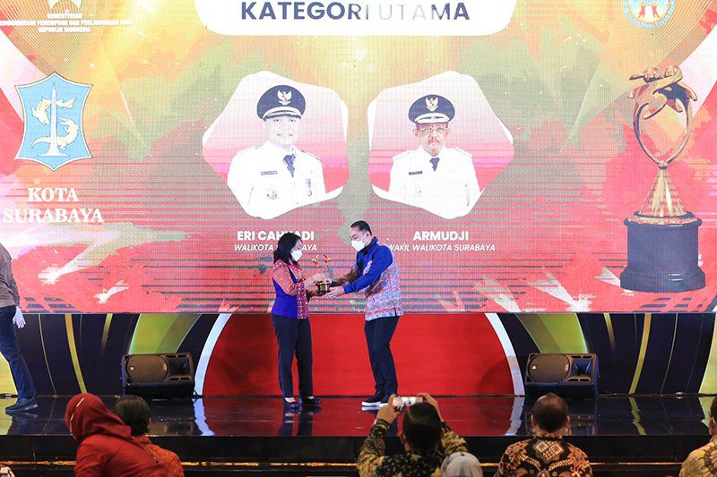 Surabaya Raih Penghargaan Kota Layak Anak Kategori Utama Lima Kali Berturut-turut