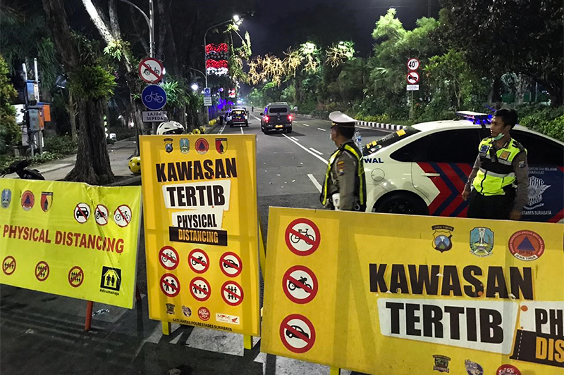 Tiga Ruas Jalan Protokol di Surabaya Ditutup Kembali, Ini Alasannya
