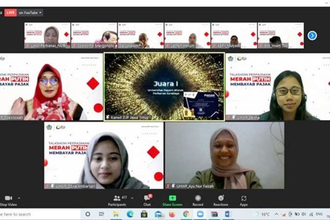 Mahasiswa Akuntansi UHW Perbanas Raih Juara 1 <em>Tax Debate Competition </em>2021