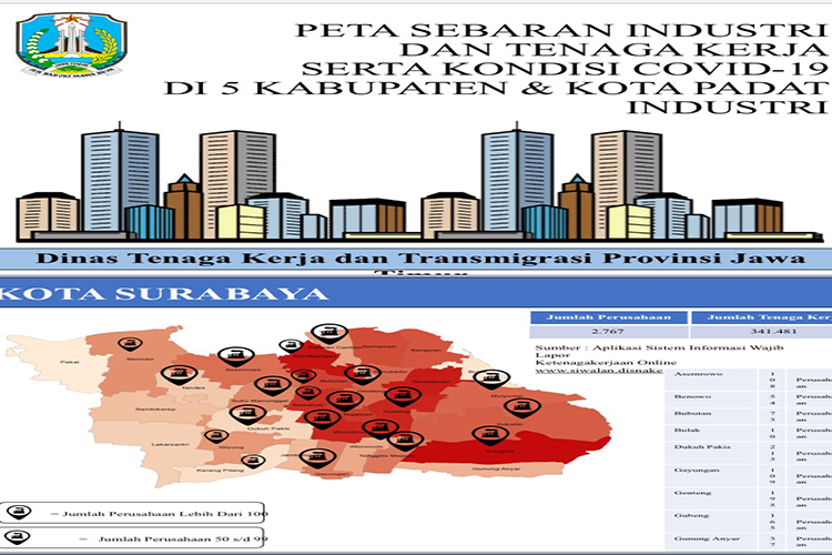 New Normal, Disnakertrans Jatim Petakan Industri Sesuai Zona