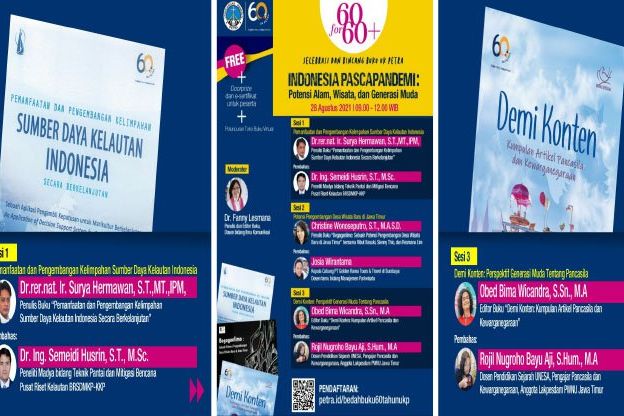 Rangkaian 60 tahun UK Petra, Adakan Bincang Buku Tentang Indonesia Pasca Pandemi