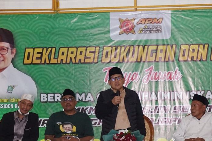 Gus Muhaimin Kunjungi Mojokerto, Asosiasi Perajin Deklarasikan Diri Berikan Dukungan Capres 2024
