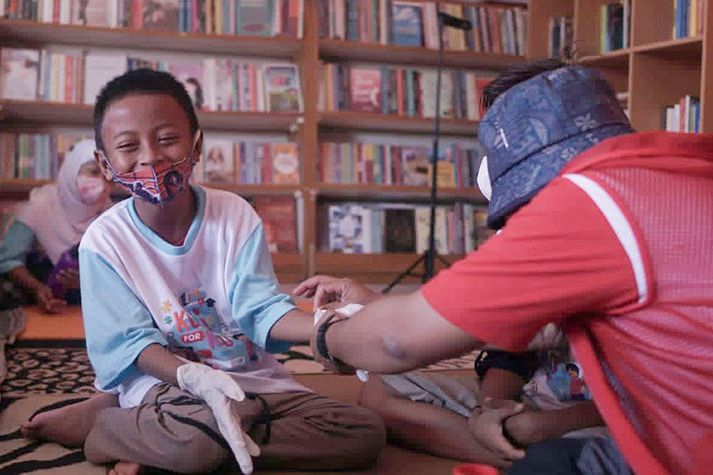 PMI Latih Anak Jalanan Pemahaman Soal Pencegahan Covid-19 dan Prokes