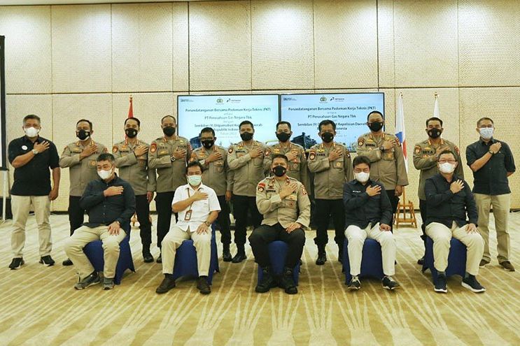 PGN Subholding Gas Pertamina Gandeng 9 Polda RI Jaga Pengamanan Obvitnas Gas Bumi
