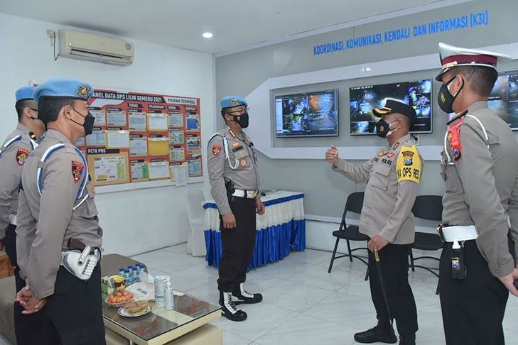 Pospam Nataru Terminal Lamongan Disidak Biro Provos Mabes Polri