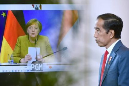 Presiden Jokowi dan Kanselir Angela Merkel Lakukan Pertemuan Bilateral secara Virtual