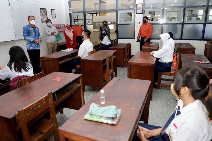 PTM Hari Pertama di Surabaya Dinilai Sudah Sesuai Inmendagri dan SKB 4 Menteri
