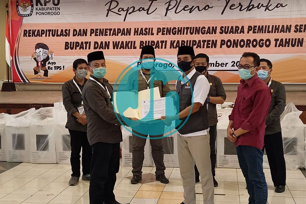 KPU Ponorogo Tetapkan Sugiri Sancoko-Lisdyarita Unggul 61,7 persen