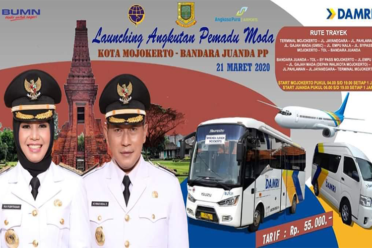 Ning Ita Resmikan Operasional Bus Bandara