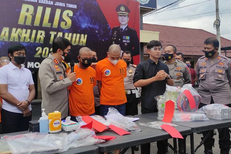 Tahun 2021, Kasus Narkotika di Mojokerto Menurun Sedangkan Kriminalitas Meningkat