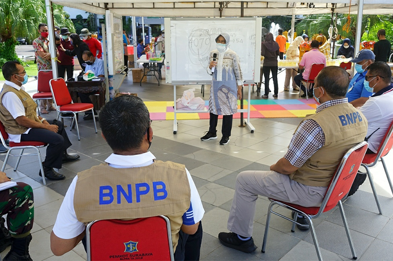 Utusan BNPB Pusat Bertemu Risma, Ini yang Dibahas Soal Covid-19