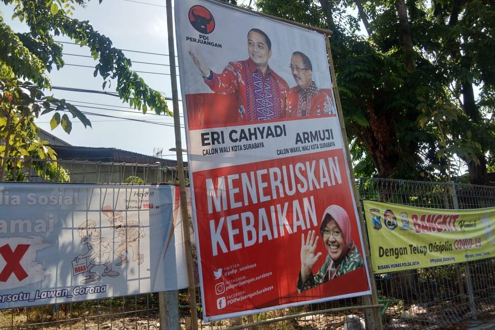 Wajah Risma Terpampang Bersama Cawali Surabaya, Sekretaris TMP Surabaya Pertanyakan Integritas KIPP