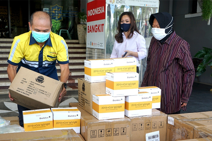 Terima Bantuan Ribuan Alkes, <em>Rapid Test</em> Covid-19 Massal di Surabaya Akan Digelar