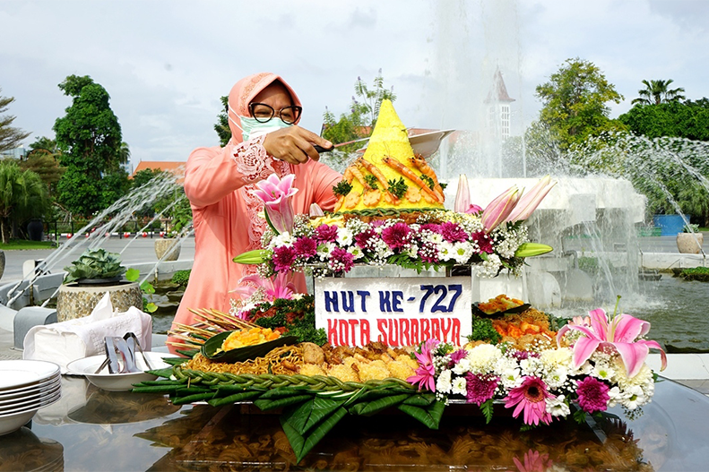 Hari Jadi Kota Surabaya Digelar Sederhana Hanya Potong Tumpeng