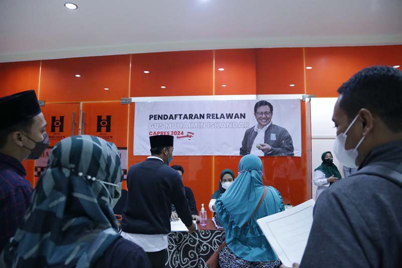 Ratusan Warga Sidoarjo Antri Daftar Relawan Gus Muhaimin Capres 2024
