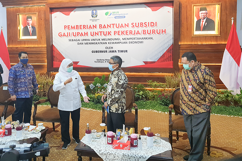 560 Ribu Pekerja di Jatim Dapatkan Subsidi Gaji