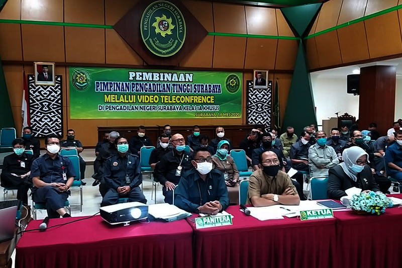 Monitoring Jajaran, Pengadilan Tinggi Launching Program Command Center