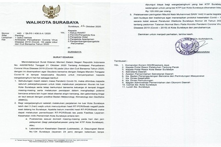 Surat Edaran Terkait Libur dan Cuti Bersama 2020 Diterbitkan