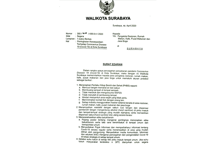 Cegah Covid-19, Risma Keluarkan Surat Edaran Protokol Perhotelan hingga Restoran