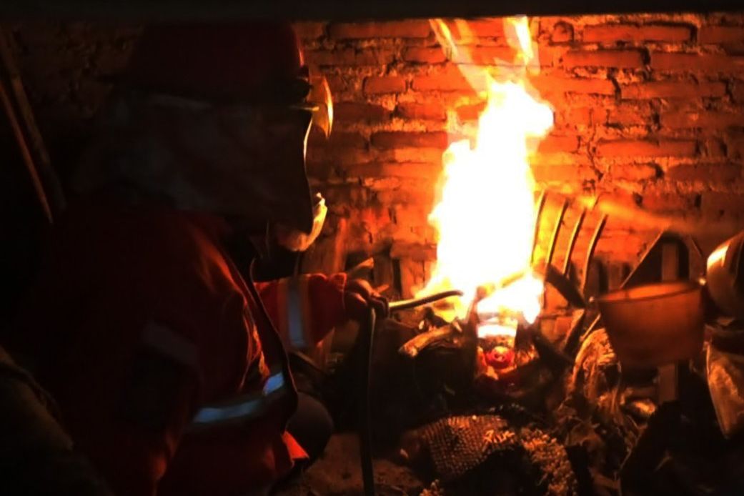 Sempat Sengat Warga, Tawon Ndas di Kandang Ayam Dibakar