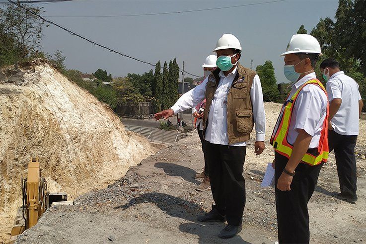 Atasi Kemacetan, Jalan Underpass Randuagung Gresik Dibangun