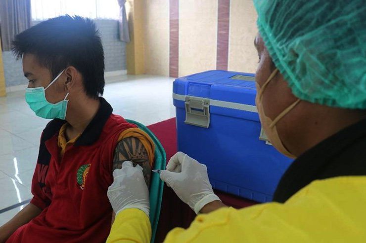 Vaksinasi Covid-19 Lapas Pemuda Madiun untuk WBP Capai 81 Persen