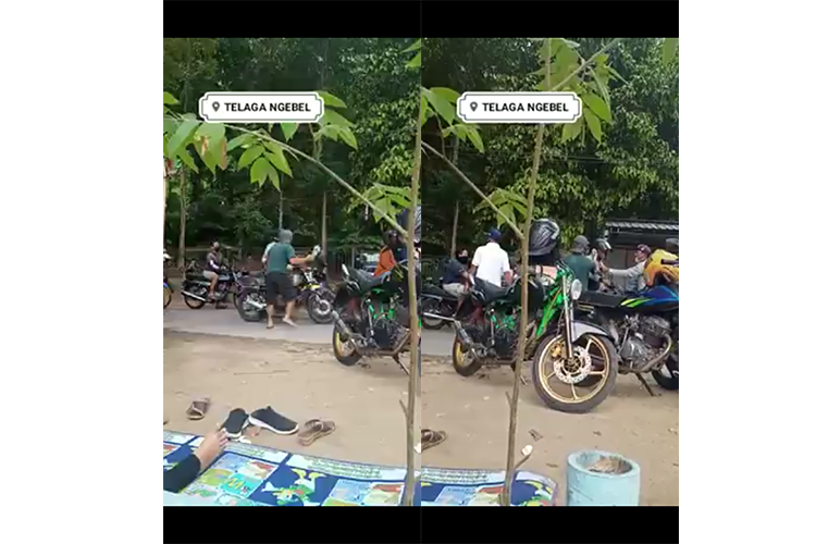 Viral Video Pengendara Motor Ditampar Sandal, Ini Penjelasannya