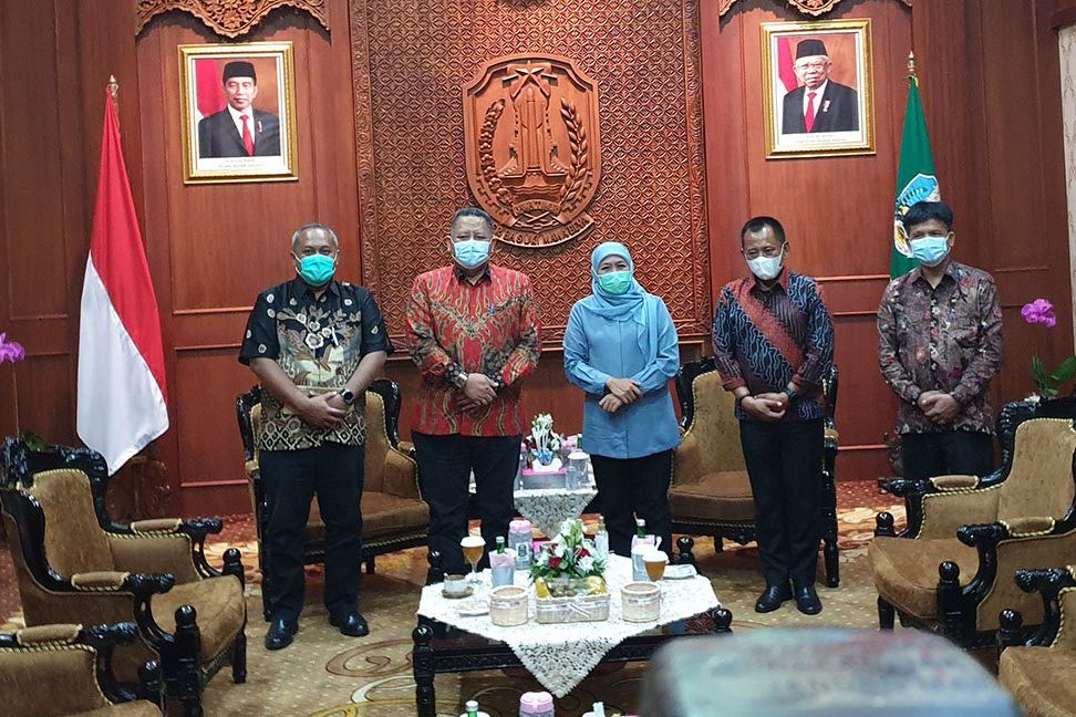 Harmoniskan Suasana Pemprov dan Pemkot, Whisnu Temui Khofifah